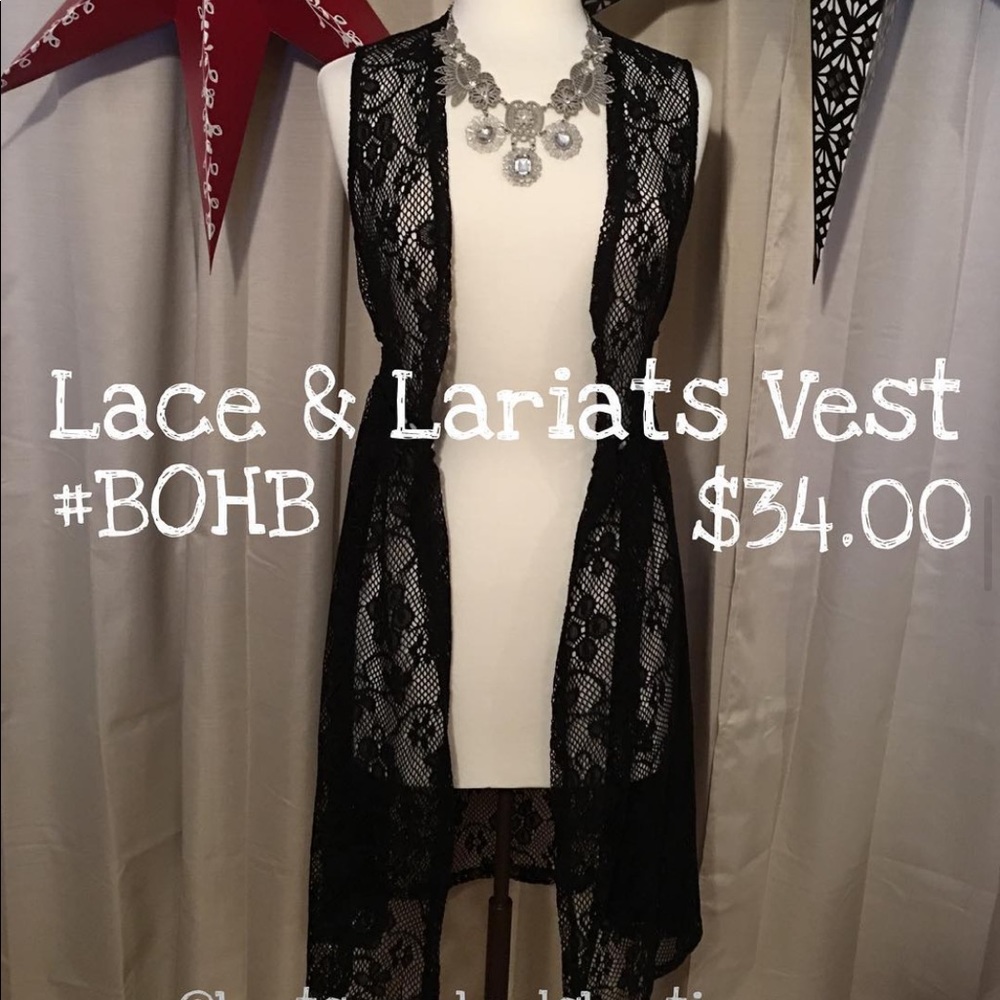 “Lariats & Lace” Vest